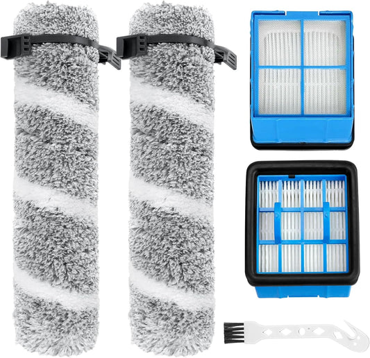 Replacement Roller Brush Filter for Bissell Crosswave OmniForce EDGE 3930F/3933/v2/3999z Multi-Surface Hard Floor Cleaner Wet Dry Vacuum, Brush Roller Replacement Parts