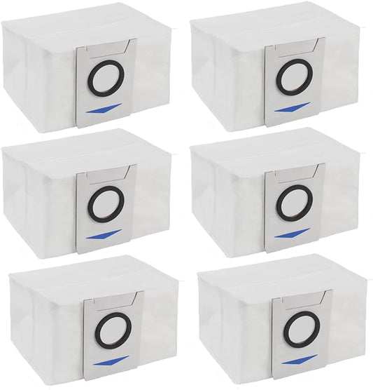 Dust Bags Spare Part for Ecovacs Deebot X1 X1 Plus T10 T10 Plus Robot Vacuum Cleaner Replacement Dust Garbage Bag Accessories (6 Pcs)