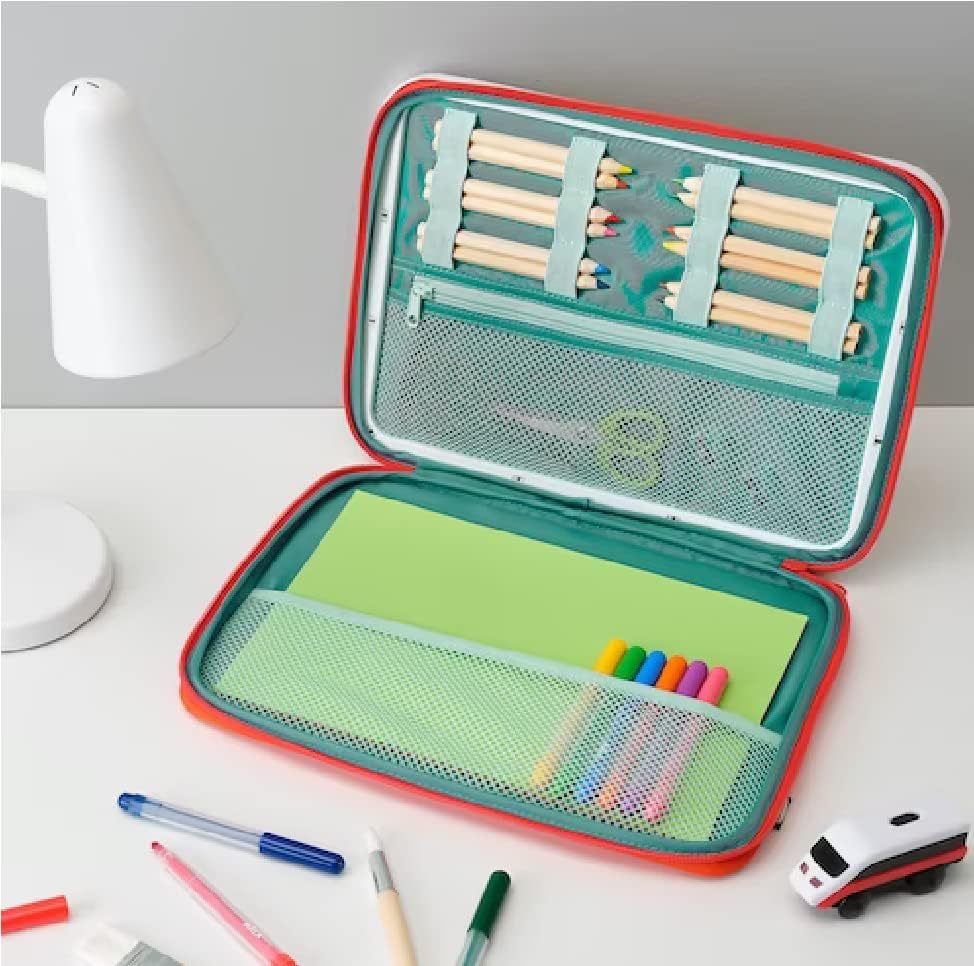 MÅLA Portable Drawing Case Red Polyester/Polypropylene 13 3/4x10 5/8''