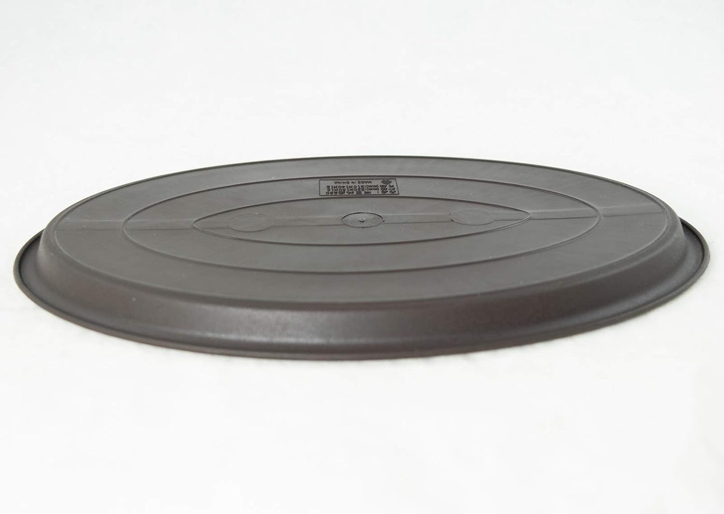 Oval Plastic Brown Humidity/Drip Tray for Bonsai Tree & House Indoor Plant - Outside Dimension 12.5"x 8.75"x 0.5"- (1023)