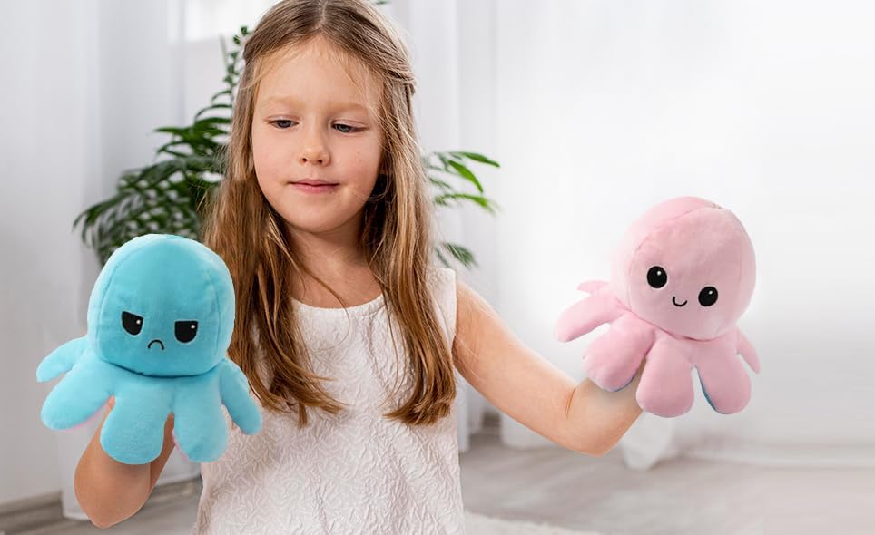 Reversible Octopus Plush Toy