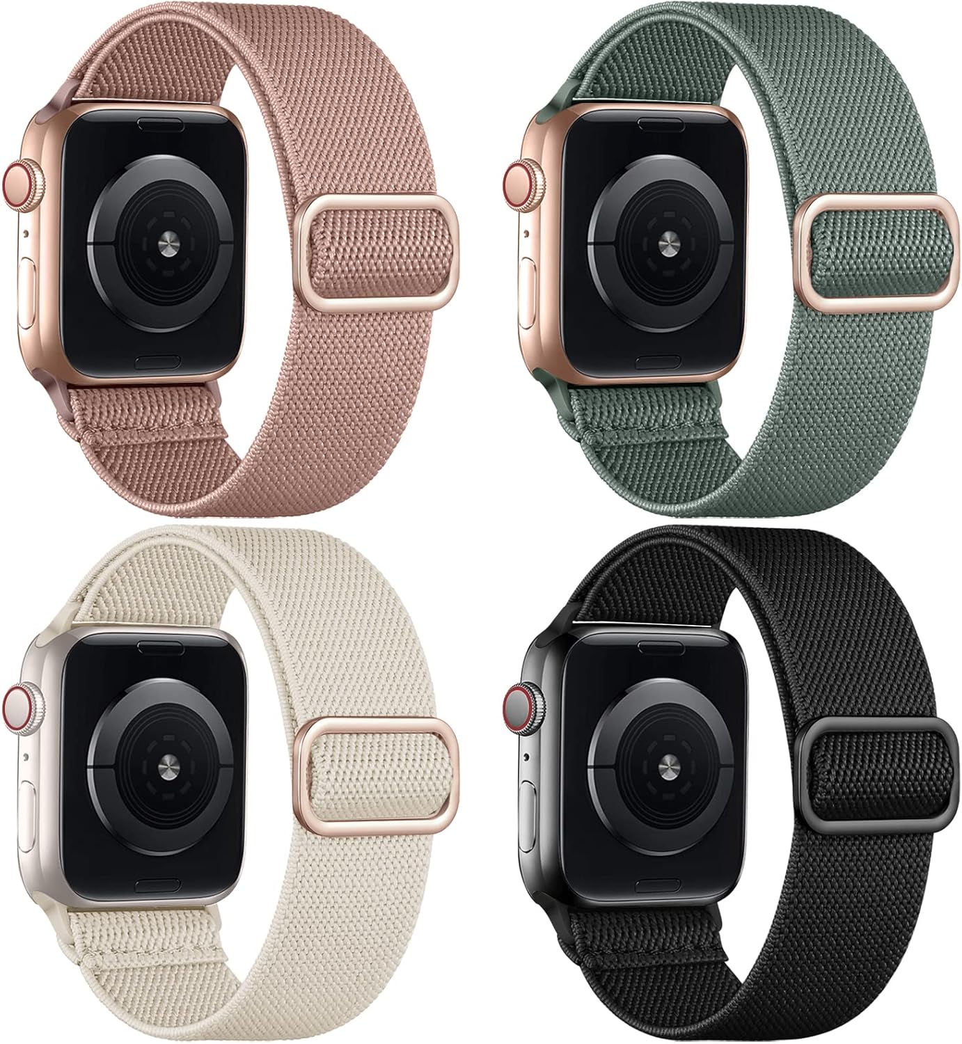 Compatible with Apple Watch Bands 4-Pack 38mm 40mm 41mm Wristband