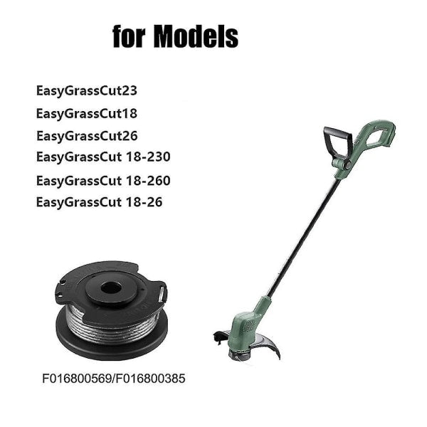 Bosch Grass Trimmer Line Spool 6-Pack F016800569 Compatible with EasyGrassCut 23 26 18 18-230 18-260 18-26 Replacement