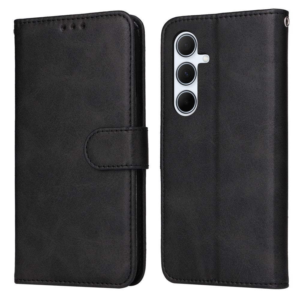 Compatible with Samsung A56 5G Wallet Case PU Leather Cover Samsung Multiple Colors Black Black Max