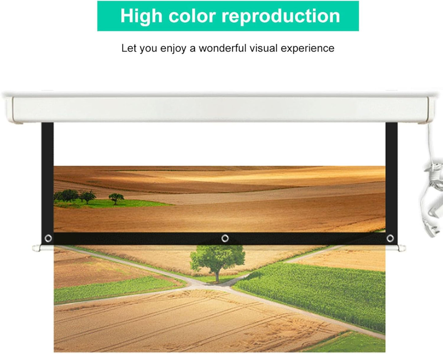 Portable 100 Inch 16:9 Projector Screen Foldable Home Theater Indoor Outdoor Movie Screen