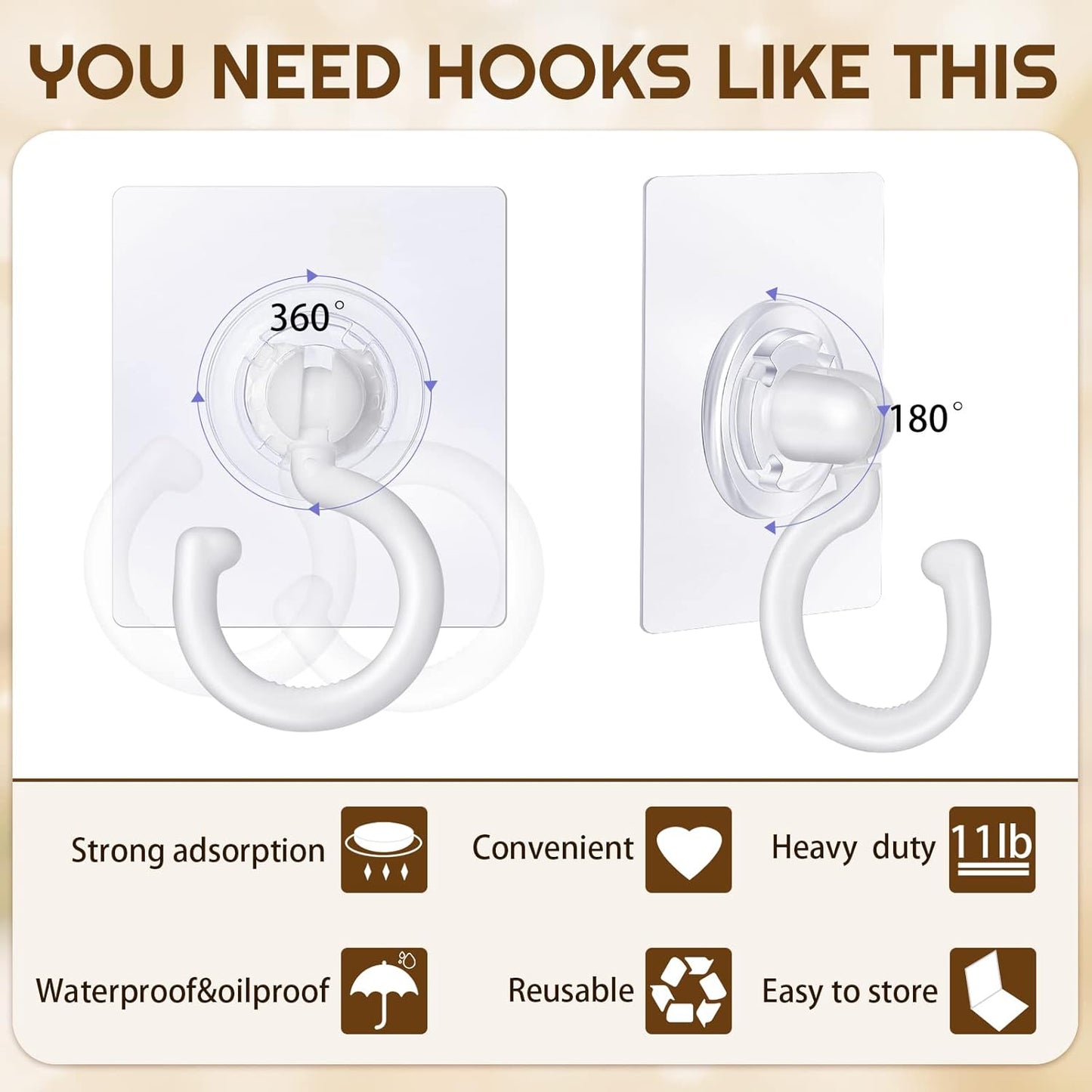 9 pcs self-adhesive ceiling hooks white under cabinet hooks plastic heavy duty self-adhesive hooks tool hooks for ceiling hanging