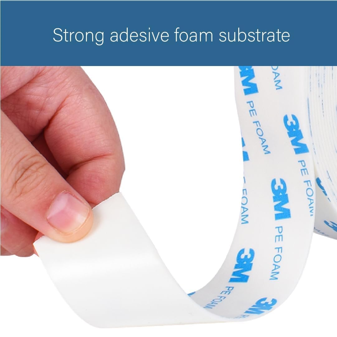 Replacement 3M double-sided tape (20mm x 3m), suitable for indoor and outdoor use, waterproof, for home installation.