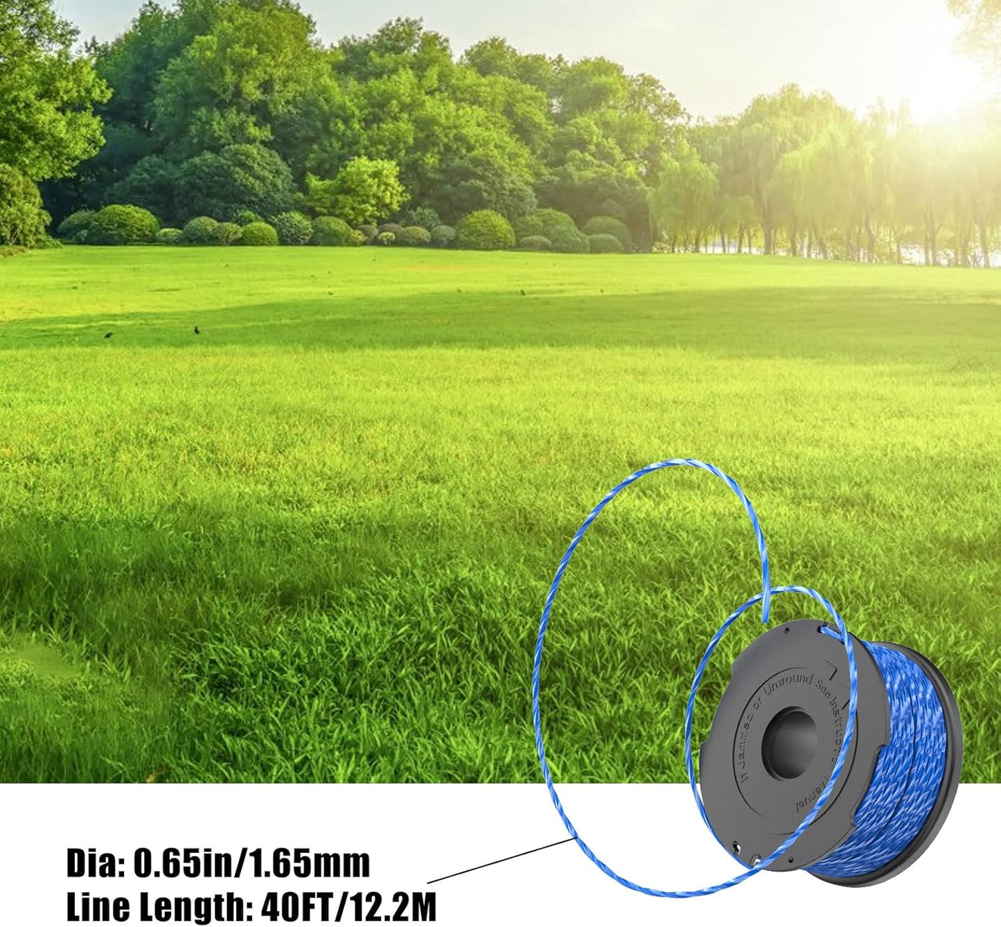 Replacement Spool for Black \u0026 Decker A6441 Trimmer Line 1.65mm Compatible with GL652 GL655 GL650 GL660 GL680