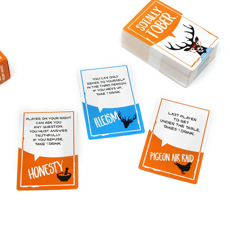 Sotally Tober Drinking Game Full English Adult Drinking Game Card Game