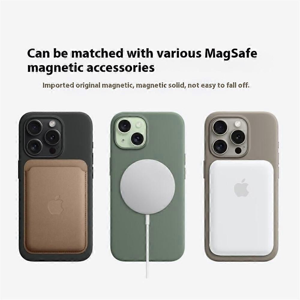 Compatible with Apple iPhone 15 Pro MagSafe Case Black