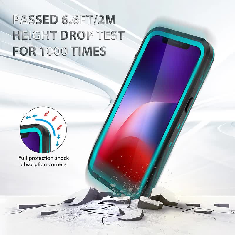 IP68 Waterproof Case for iPhone 15 14 13 12 11 Pro Max XS Max XR 7 8 RedPepper Transparent Protection Diving Underwater Swimming Outdoor Sports Black Black i-Phone 15 Pro