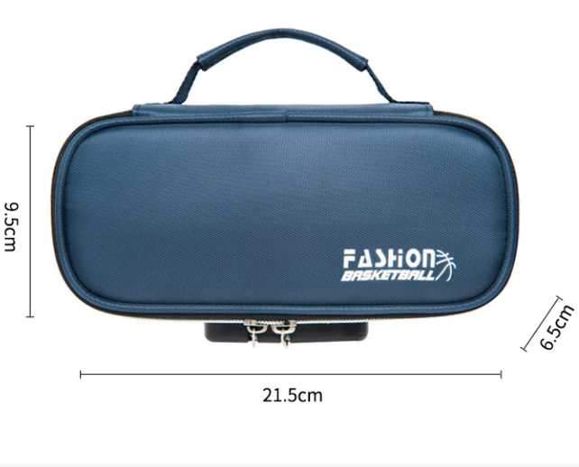 Large Capacity Pencil Case with 4 Compartments Canvas Pen Pouches Multilayer Pen Organizers Bag Oxford Fabric Pencil(black)