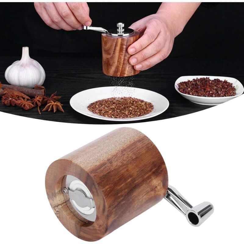 Spice Grinder, Manual Pepper Mill, Grinding Tool With Long Crank For Home Restaurant