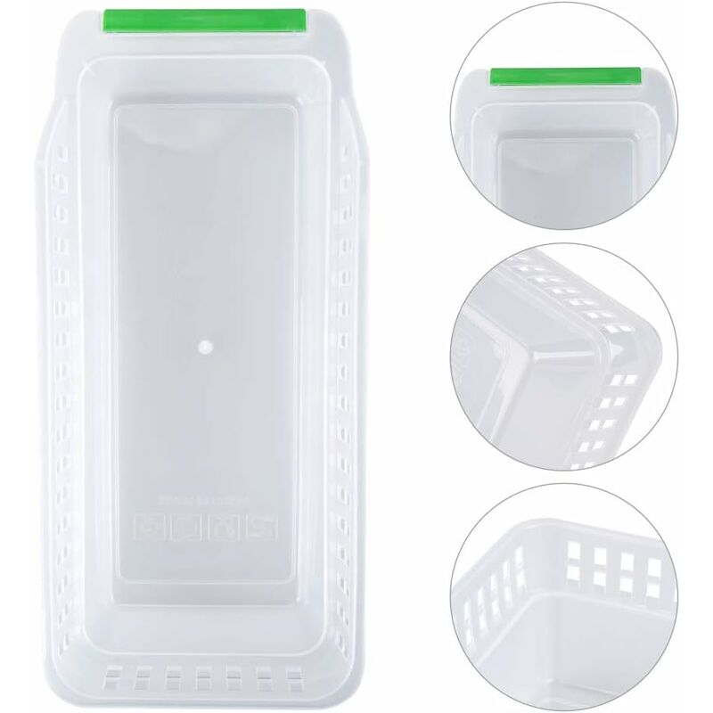 Fridge Organizer, Refrigerator Organizer, Stackable Fridge Basket, Plastic Storage Basket For Home Kitchen Collection