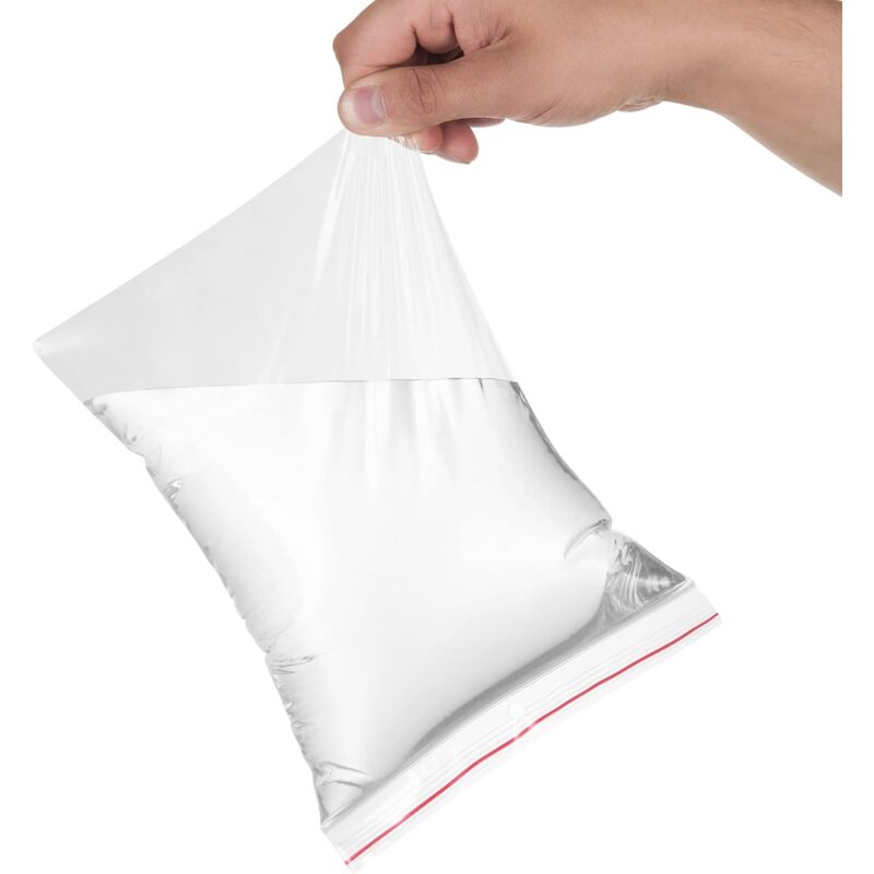 Clear Plastic Bag 80X120Mm Pouch Pack Of 100 Zip Lock Bags Plastic Bag I Reliable Small Clear Bag I Polythene Bags For