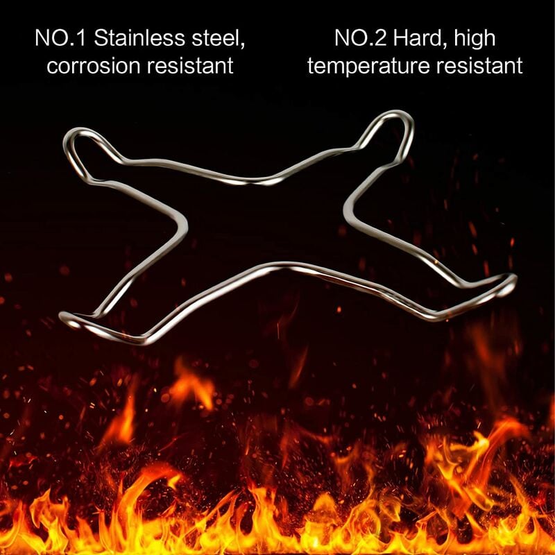 2 pcs Stainless Steel Gas Hob Reducer For Gas Hob, Hob, Hob, Hob, Trivet, Wok Holder, Gas Pot