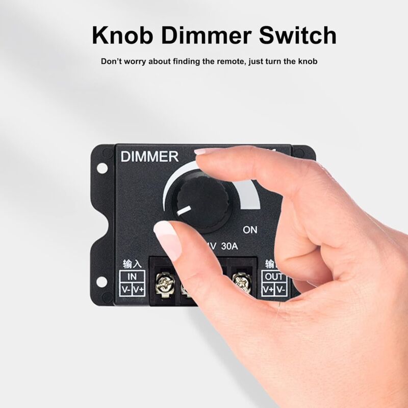 LED Dimmer Controller 12V 24V 30A Pwm Dimmer 360W For LED Strips Or LED Light