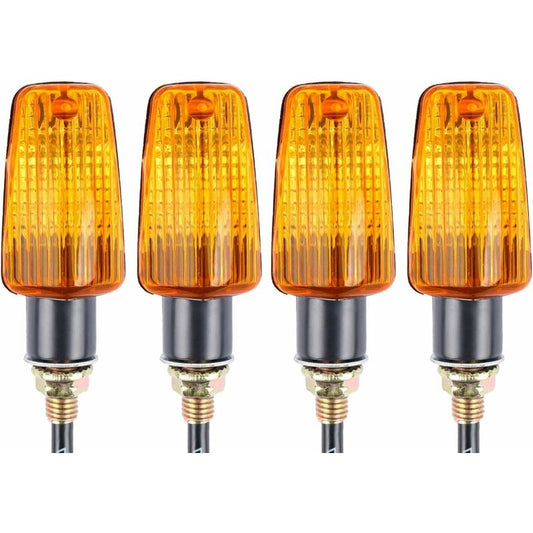 4 pcs Motorcycle Indicators Turn Signals 12V Waterproof Universal For Motorcycle Scooter Quad Cruiser Off ROad