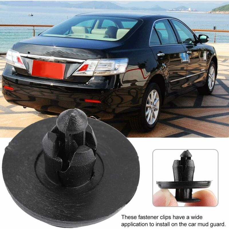 Car Fender Clips, Rivet Clips Mudguard For Car Fender Clips Retainer Fasteners Mudguard Hood For 90467-07166 (50 pcs)