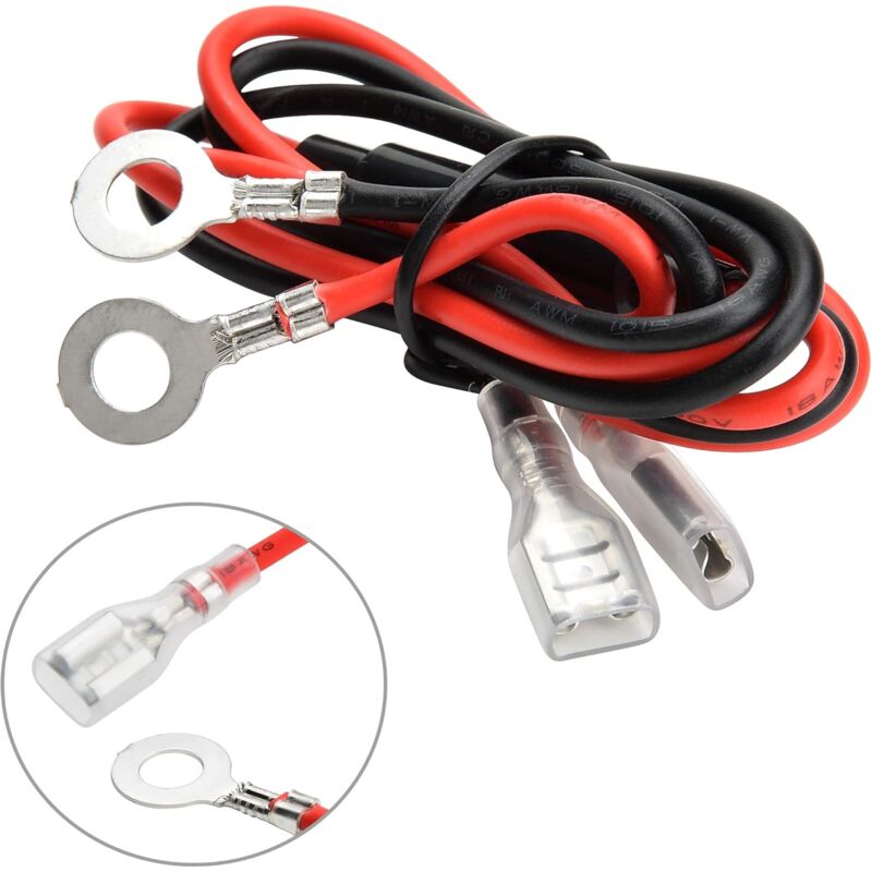 2 Pack Cigarette Lighter Socket, Waterproof Marine Grade For Boat, Motorcycle, Car, With 1M Connection Cable 12V/24V Dc