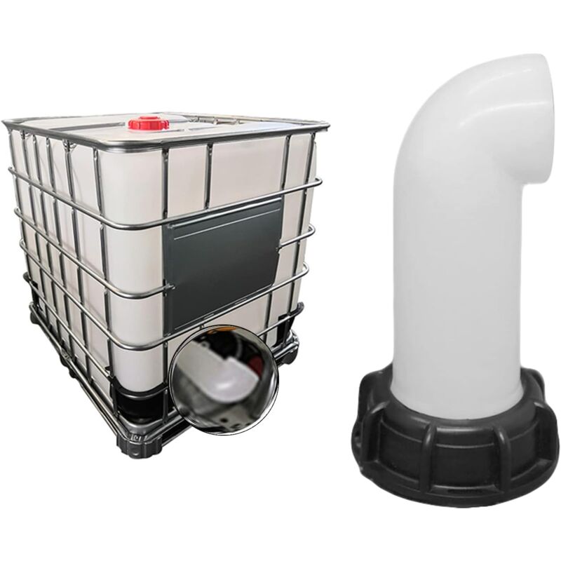 2 pcs Water Tank Nozzle Valve, Water Tank Valve, Ibc Water Tank Adapter 60Mm, For Dead Ibc Tank (White)