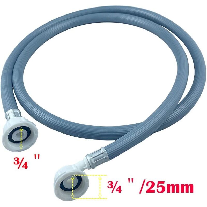 Washing Machine Water Supply Hose, Dishwasher Hose Extension, 3/4" Angle Dishwasher Water Inlet Hose, Universal Water