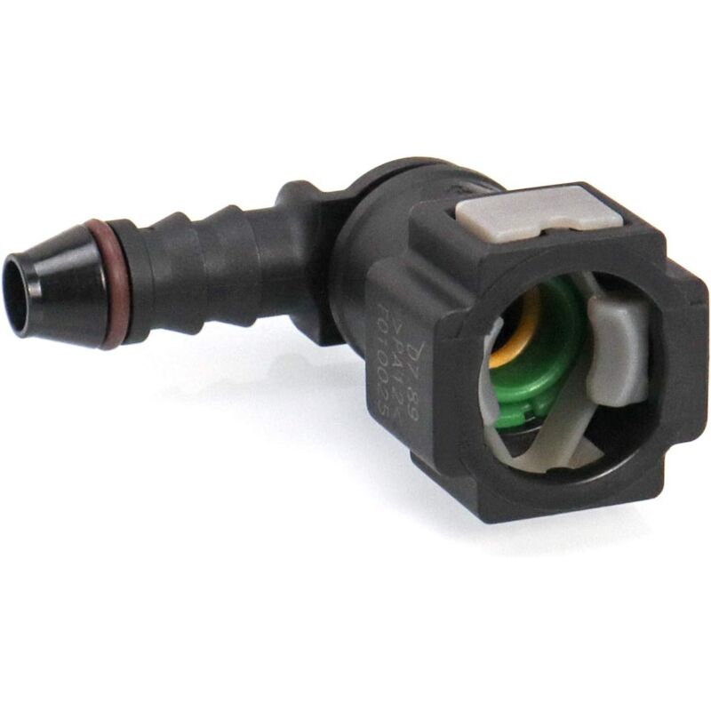 2 pcs Car Fuel Line Connector, Fuel Line Connector, 90 Degree Quick Connector, Plastic 7.89Mm Id6 Connector
