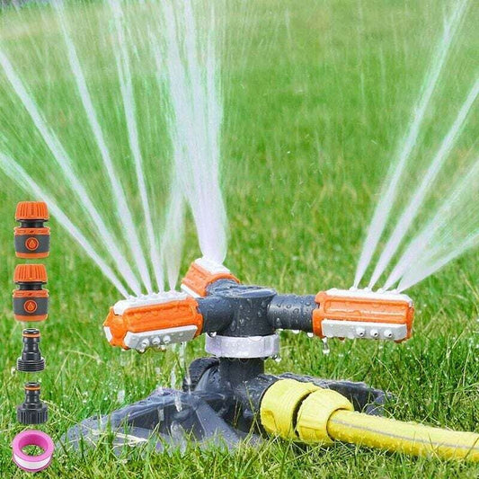 Garden Sprinkler, Automatic Garden Watering Irrigation System, Large Area Covering 360° ROtating Sprinkler For Lawn,