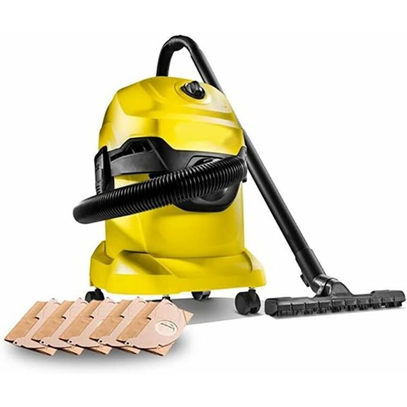 5 pcs Upright Vacuum Cleaner Bag, For Karcher Wd3, Wd 3 Premium, Wd3200, Wd3500P, A2204, A2204, A2534, Se4001,