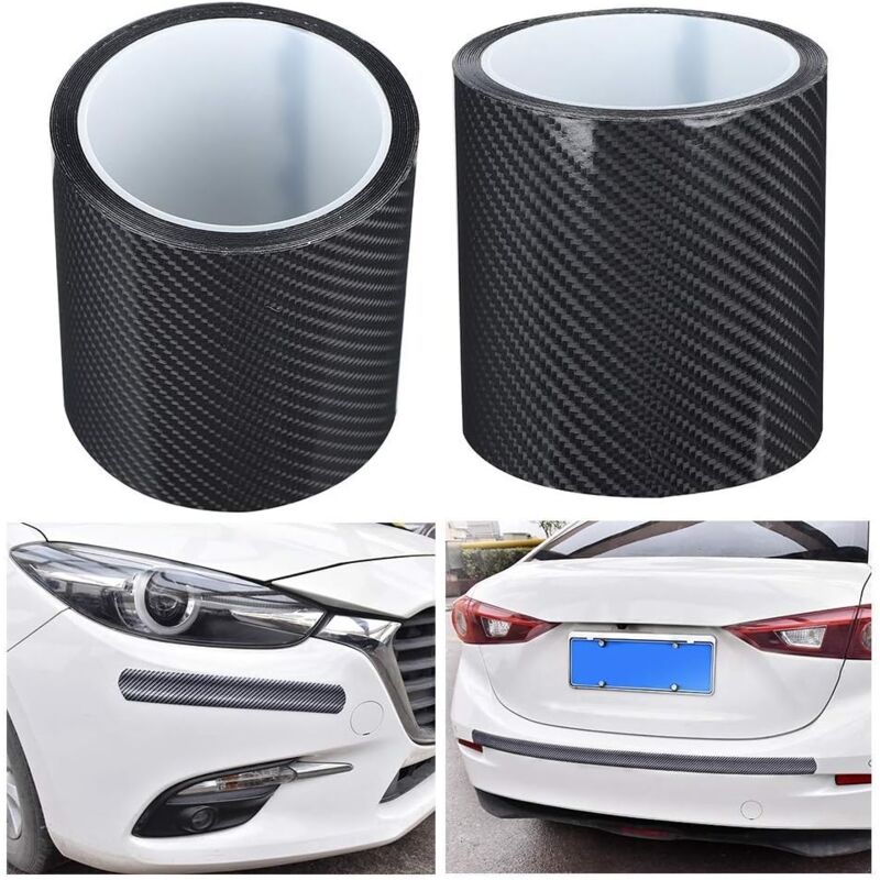 Anti-Scratch Carbon Fiber Strips Carbon Fiber Protective Film Dry Carbon Fiber Detailing Vinyl Wrap Strip Car Door Edge