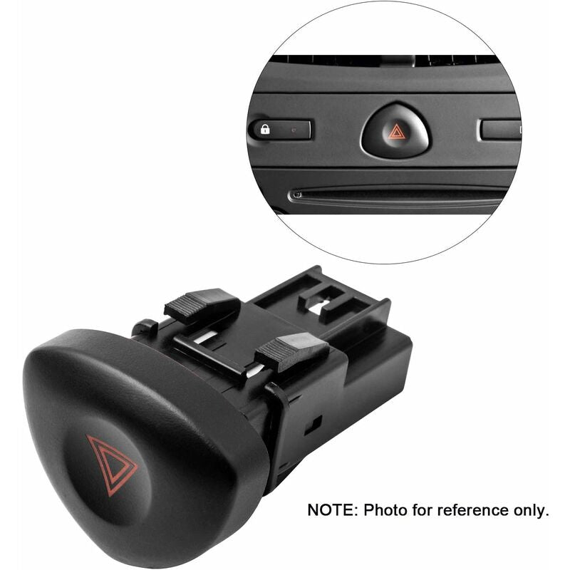 Warning Button Clio 2 Hazard Lights Warning Button For Clio Mk 2 Black 8200442723