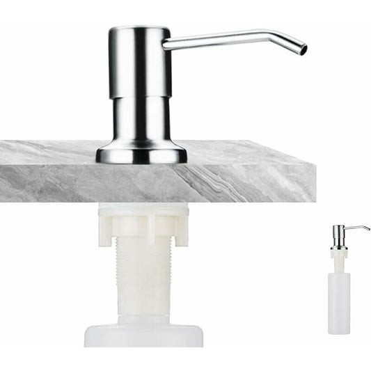Soap Dispenser, Built-In Soap Dispenser, Stainless Steel Kitchen Sink Soap Dispenser, Built-In Soap Dispenser With