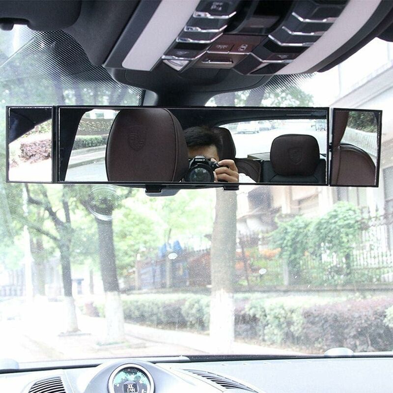 Rearview Mirror, Car Interior Rearview Mirror Wide Angle Car Interior Rearview Mirror Universal Foldable Detachable Car