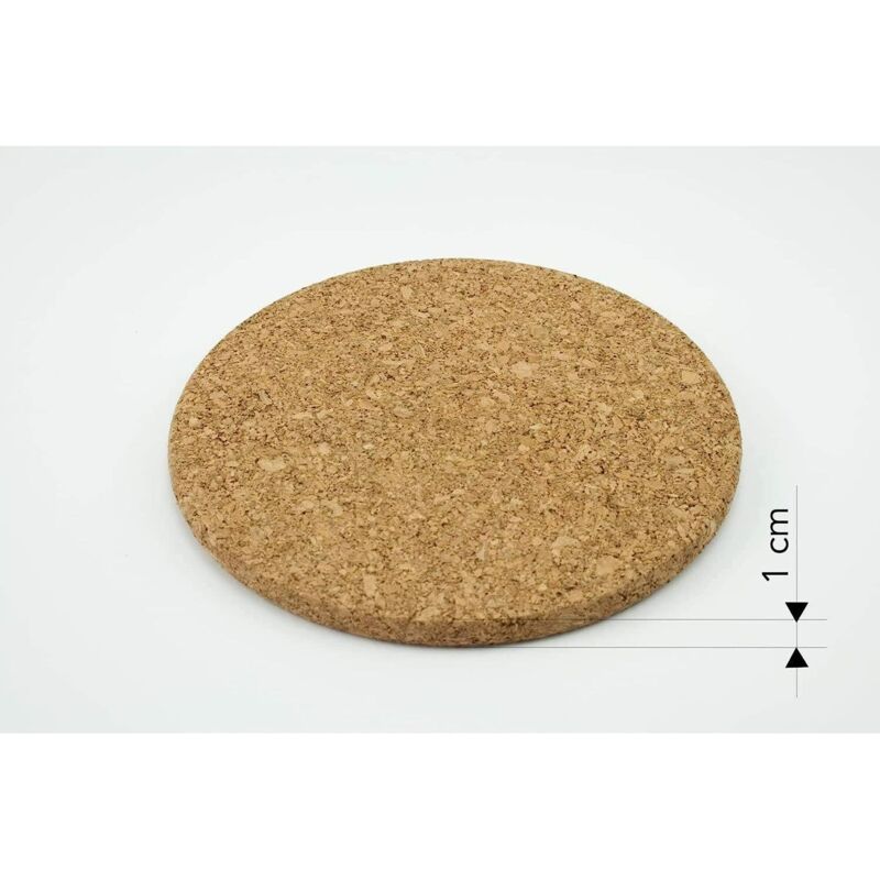 3 pcs Set Cork Trivets - 19 Cm Diameter