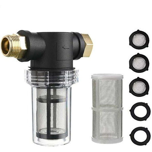 3/4" Garden Hose Sediment Filter For Pressure Washer - Sediment Filter End Cap For Outdoor Gardening - Water Inlet