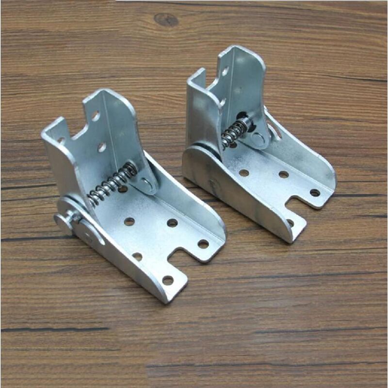 Self-Locking Folding Leg Bracket, Folding Worktop, Folding Kitchen Table (2 Silver)