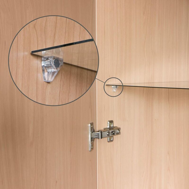 Shelf Cleat 5 Mm – 50 Units With Steel ROd With Plastic Coating – Shelf Cleats - Shelf Cleats - Cleats - Glass Shelf