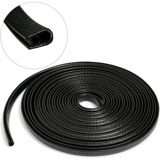 Car Door Edge Guards 4M Car Bumper Protector Rubber And Metal U Shape Door Edge Guard Strip Cars Boat