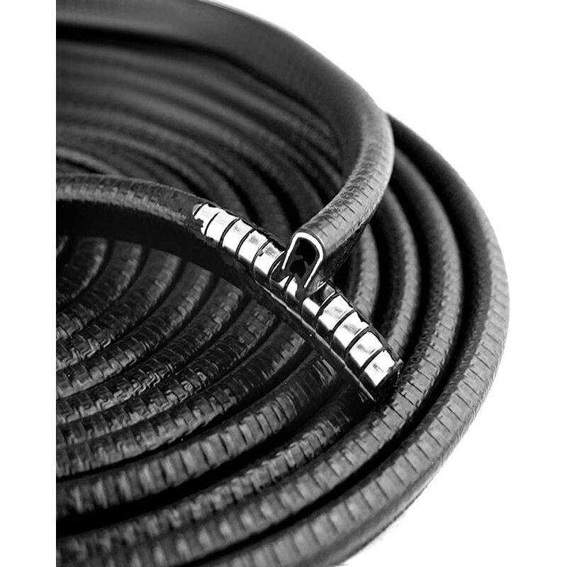Car Door Edge Guards 4M Car Bumper Protector Rubber And Metal U Shape Door Edge Guard Strip Cars Boat