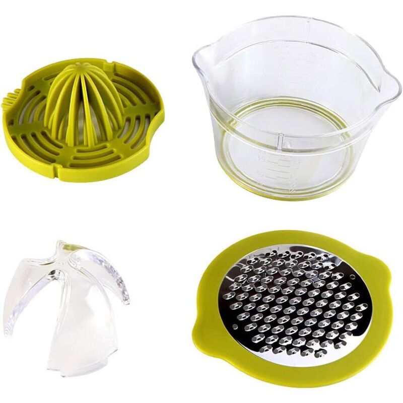 Multifunction Manual Juicer, 4 In 1 Citrus Juicer For Oranges, Lemons, Citrus Fruits, With 2 Reamers, Engraved