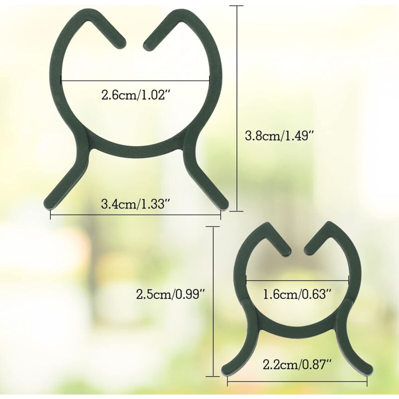 200 pcs Plant Support Clips,Plastic Plant Clips,Climbing Plant Fixing Clips,Garden Clips,For