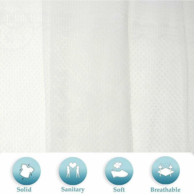 Lace Door Curtain, 60Cm X 180Cm Semi Sheer Window Voile Curtains, Embroidered Curtain For Home Decor Living ROom,