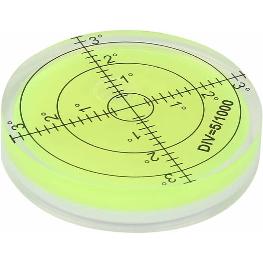 ROund Spirit Level, 60Mm Diameter Measuring Tool, ROund Bubble Level With Scale For Balancing Camera Equipment