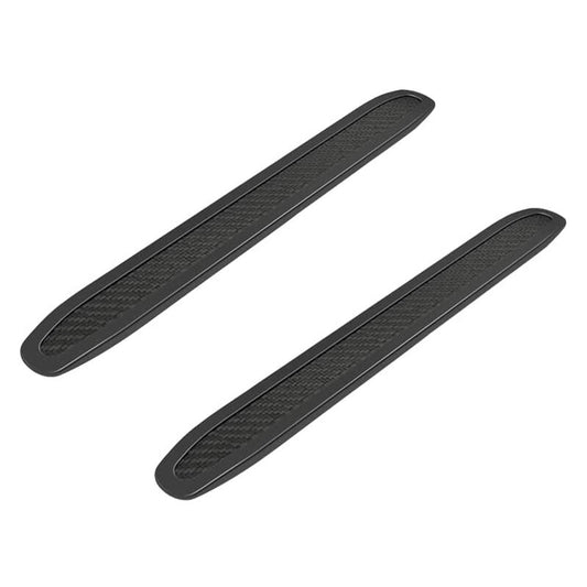 Car Bumper Protector 2 Pieces Universal Flexible Car Bumper Protector Strip Bumper Guard Protector Carbon Fiber Front