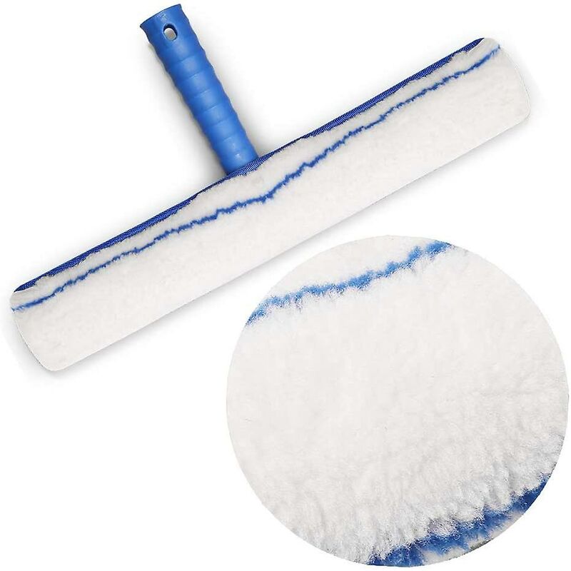 Window Cleaning Kit, Window Squeegee And Microfiber Cloth, Shower Squeegee With Rubber Lip, Window Cleaning Tool, 35Cm