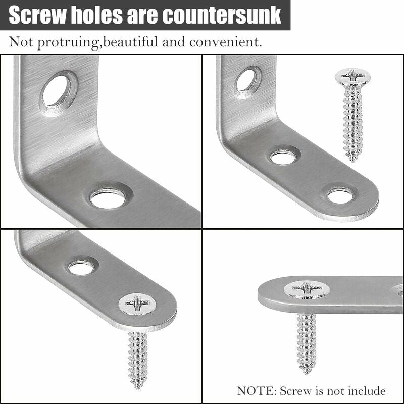 13 pcs Stainless Steel Corner Brace 40X40Mm, Corner Braces For Fixing And Repairing Furniture, Reinforcing Joints,