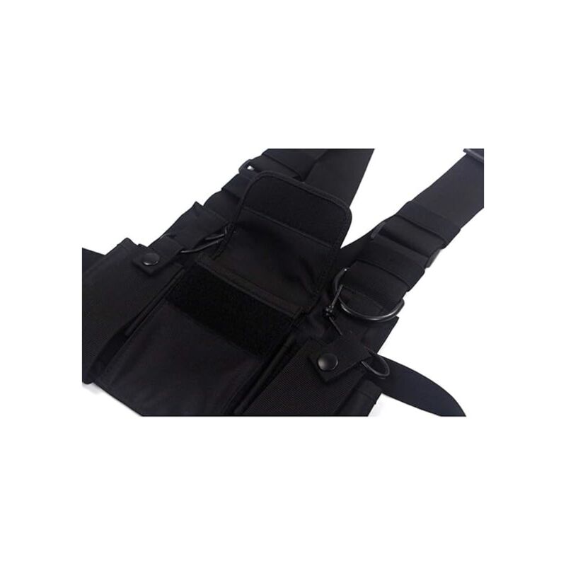 Crossbody Bags Chest Bag Hip Hop Streetwear Men Functional Waist Bags Adjustable Pockets Vest