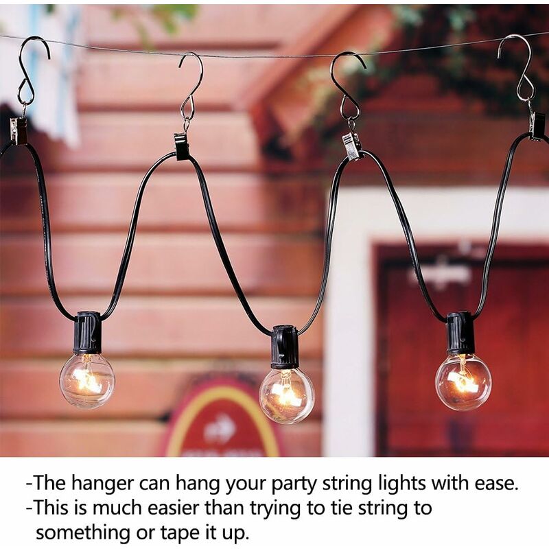 25 pcs Metal Curtain Hooks Hanging Clips For Curtain Party String Lights Outdoor Activity Wire Home Decoration