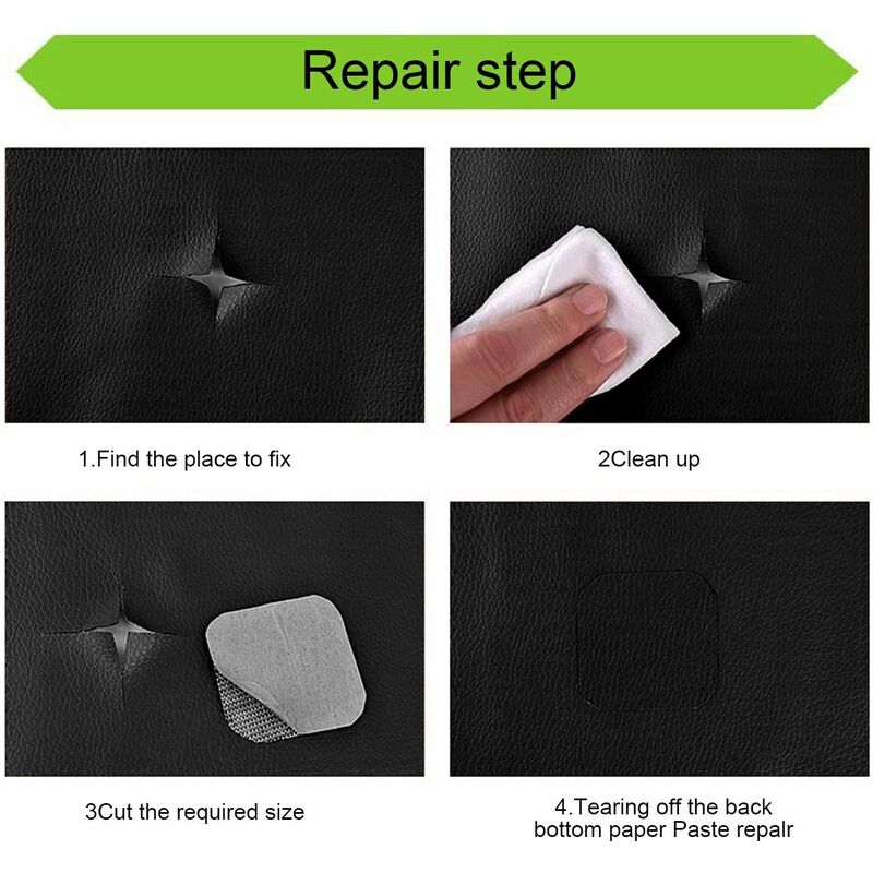 Leather Repair Patch, 1 ROll Self Adhesive Pu Leather Repair Patch First Aid Kit For Car Seat Sofa Furniture Jackets