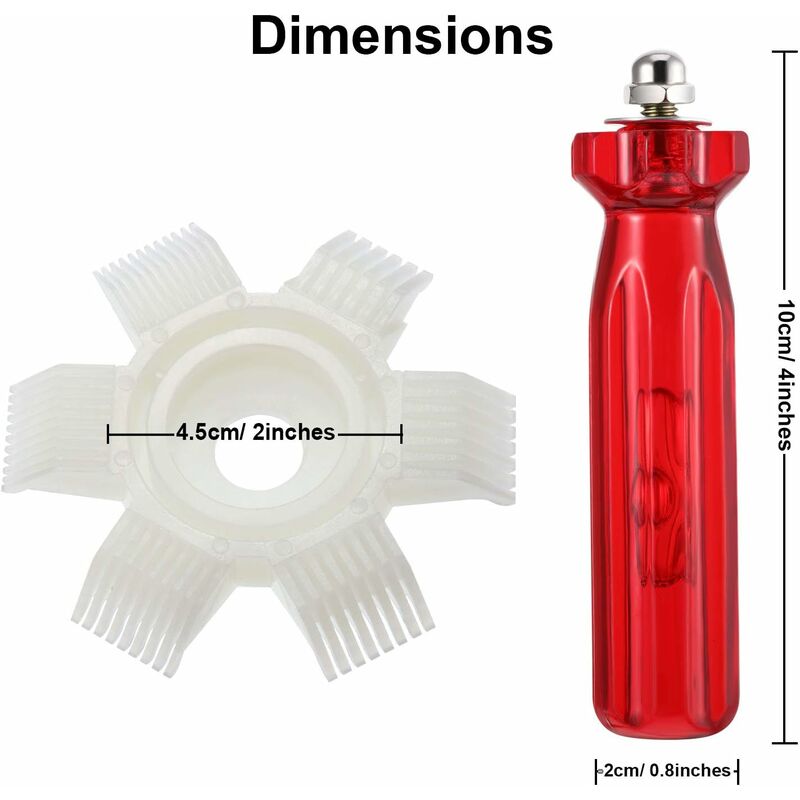 Condenser Fin Rectifier Ac Fin Comb Air Conditioner Radiator For Cleaning Radiator Evaporator (3 Sets)